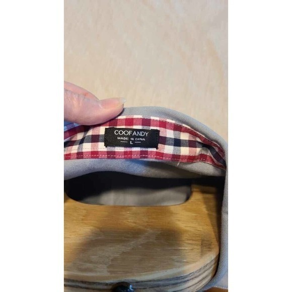 Coofandy‎ Leather Accents Mens Casual Dress Shirt Button down Long Sleeve - Picture 4 of 6